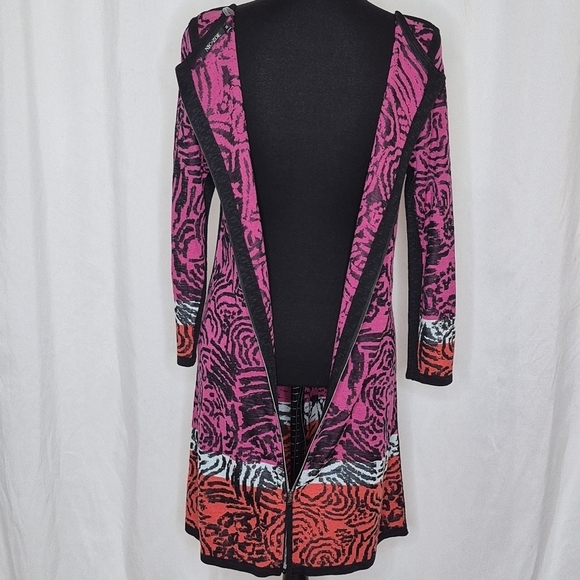 Nic + Zoe Abstract Animal Print Sweater Dress - Size M - Picture 9 of 12